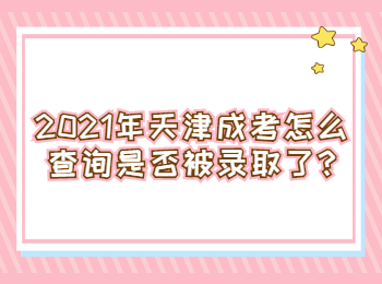 天津紅橋區(qū)成考怎么查詢是否被錄取了