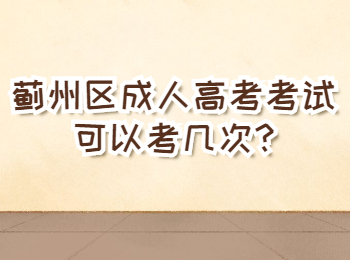 薊州區成人高考考試可以考幾次