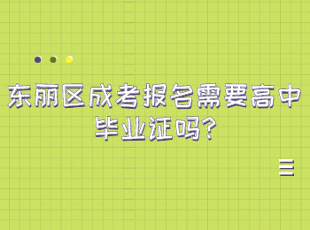 東麗區(qū)成考報(bào)名需要高中畢業(yè)證嗎